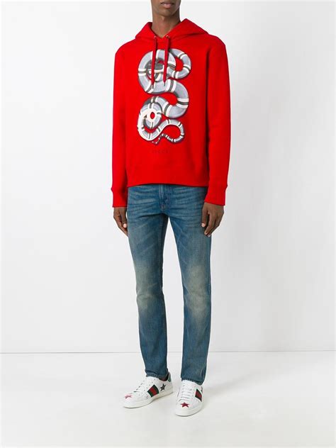 gucci red snake sweater|Gucci lamb print sweater.